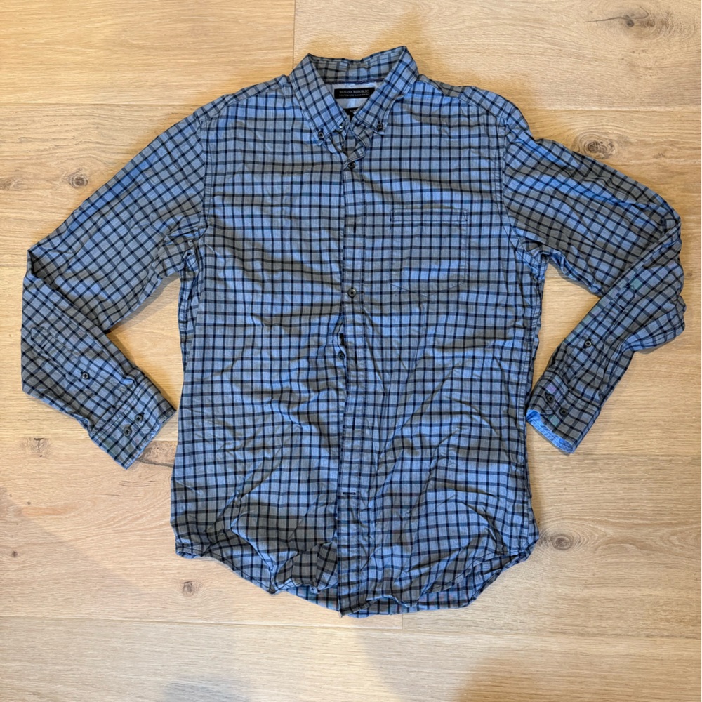 Banana Republic Custom 078 Slim Fit Wash Shirt M